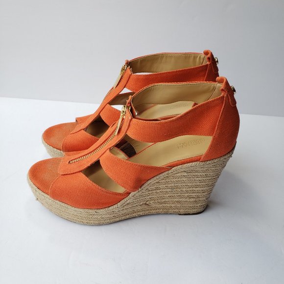 Michael Kors Damita Espadrille Wedge Open Toe - Picture 2 of 9